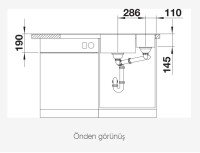 BLANCO AXIA III 6 S Cam Kesme Tahtalı Sağ Damlalıklı Silgranit Alu Metallic Eviye - 4