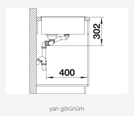 BLANCO AXIA III 6 S Cam Kesme Tahtalı Sağ Damlalıklı Silgranit Jasmine Eviye - 7