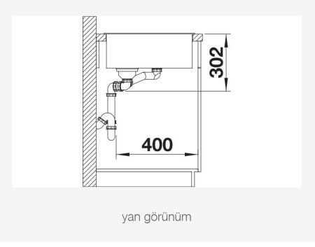 BLANCO AXIA III 6 S Cam Kesme Tahtalı Sol Damlalıklı Silgranit Jasmine Eviye - 7