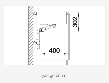 BLANCO AXIA III 6 S Cam Kesme Tahtalı Sol Damlalıklı Silgranit Kaya Gri Eviye - 7