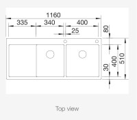 BLANCO CLARON 8 S - IF Sağ Damlalıklı Steelart Paslanmaz Çelik Eviye - 5