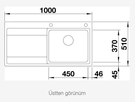 BLANCO DIVON II 5 S - IF Sağ Damlalıklı Steelart Paslanmaz Çelik Eviye - 7