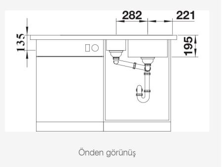 BLANCO DIVON II 6 S - IF Sağ Damlalıklı Steelart Paslanmaz Çelik Eviye - 4