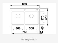 BLANCO DIVON II 8 - IF Steelart Paslanmaz Çelik Eviye - 4