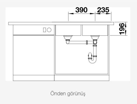 BLANCO DIVON II 8 - IF Steelart Paslanmaz Çelik Eviye - 5