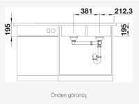 BLANCO DIVON II 8 S - IF Sağ Damlalıklı Steelart Paslanmaz Çelik Eviye - 4