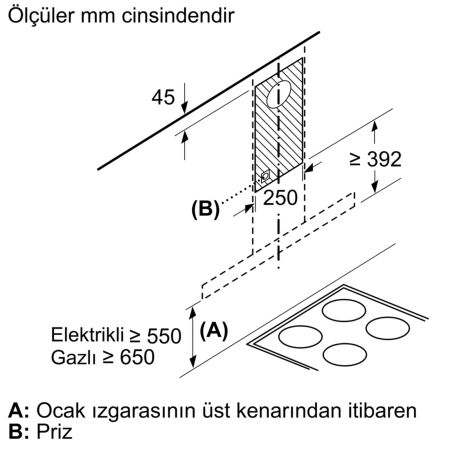 BOSCH DWB95BC50T 90cm'LİK DAVLUMBAZ - 3