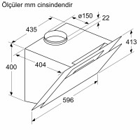 BOSCH DWK68AK60T 60cm'LİK DAVLUMBAZ - 1