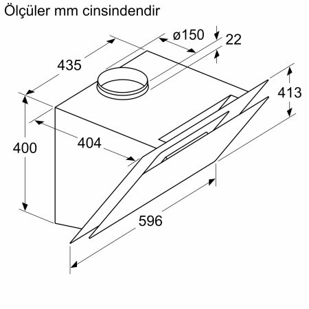 BOSCH DWK68AK60T 60cm'LİK DAVLUMBAZ - 1