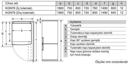 BOSCH KGN76CIE0N NO FROST XL SOĞUTUCU - 3