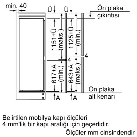 BOSCH KIS87AFE0N ANKASTRE SOĞUTUCU - 9