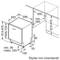 BOSCH SMV25DX01T TAM ENTEGRE BULAŞIK MAKİNESİ - 5