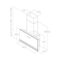 Elica PRF0164980 SUPER PLAT BL/F/80 Duvar Tipi Davlumbaz - 5