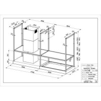 Faber MYTHOS T-SHELF EV8 BK MATT A180 Davlumbaz - 3