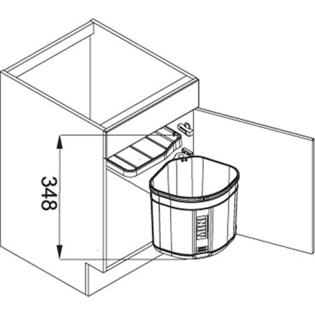 Franke Ankastre Çöp Kovası, 17,5L - 2