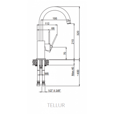 Franke Atlas Neo Antrasit Evye Armatürü - 2