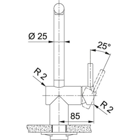 Franke ATLAS NEO DOCCIA Çelik Armatür - 2