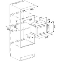 Franke Smart FSM 25 MW XS Ankastre Mikrodalga,25 lt - 2