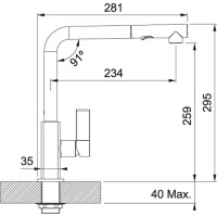 Franke MARIS DOCIA KROM Armatür, Krom - 2