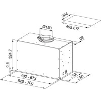 Franke Fbfe Bk Matt A70 Aspiratör - 2