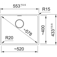 Franke Fragranıt Evye Marıs Mrg 110-52 Oyster Tek Gözlü Damlalıksız Bx - 3