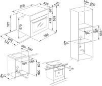 FRANKE FSL 86 H BK-FHNS 604 4G BK C-FPJ 615 V BK A ANKASTRE SET - 5