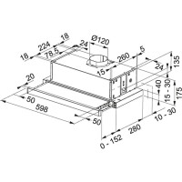 Franke FTC 6032L GR/XS Sürgülü Aspiratör, 60 Cm - 2