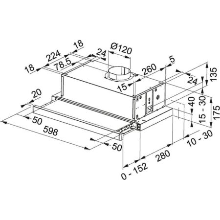 Franke FTC 6032L GR/XS Sürgülü Aspiratör, 60 Cm - 2