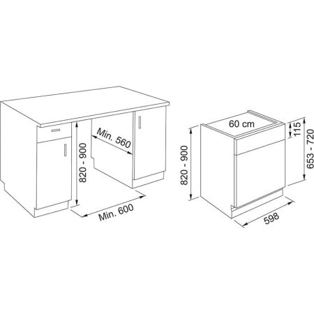 Franke FDWS 614 D8P DOS E Yarı Ankastre Bulaşık Makinesi - 2