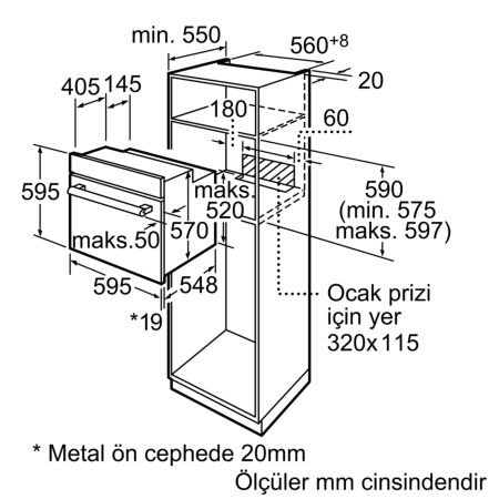 Profilo FRMA652W Beyaz Ankastre Fırın - 4