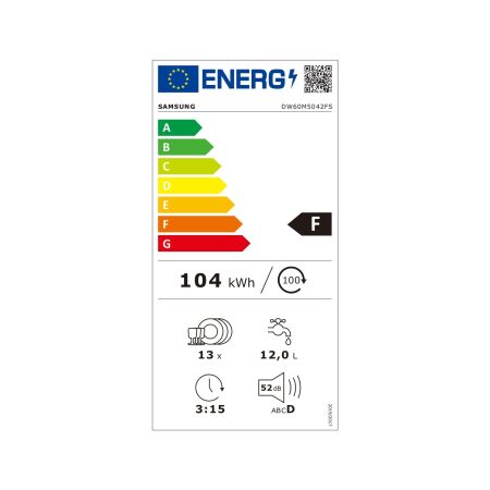 Samsung DW60M5042FS 4 Programlı Inox Bulaşık Makinesi - 6