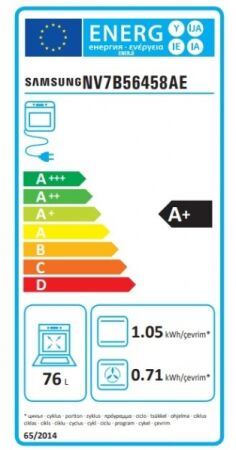 Samsung NV7B56458AE 76 lt A+ Enerji Dual Cook Bej Ankastre Fırın - 6