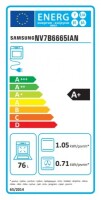 Samsung NV7B6665IAN 76 lt A+ Enerji Dual Cook Steam Lacivert Ankastre Fırın - 6