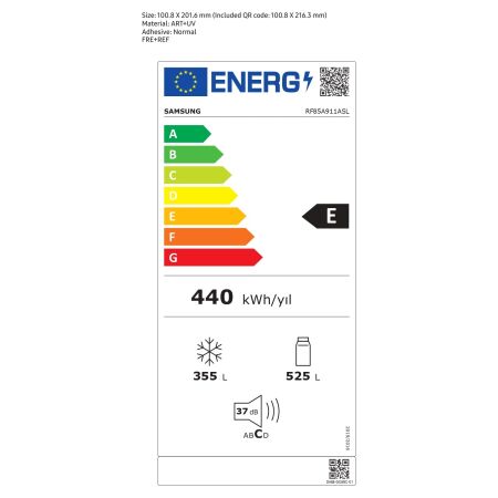 Samsung RF85A911ASL/TR Gardırop Tipi (4 Kapılı) No-Frost Inox Buzdolabı - 7