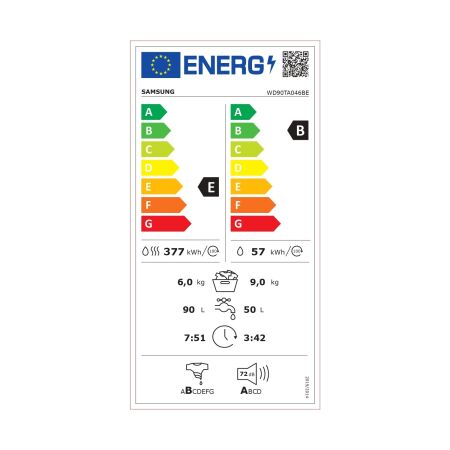 Samsung WD90TA046BE1AH 9 Kg 1400 Devir Çamaşır Makinesi - 5