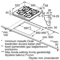 SIEMENS EP6A8HB20 Ankastre Titanium Gri Cam Gazlı Ocak - 9