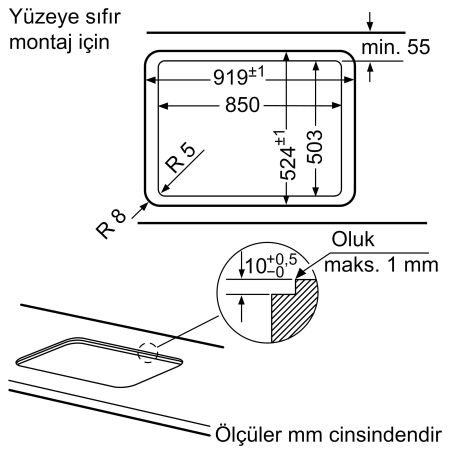 SIEMENS EP9A6QB90 Ankastre Siyah Cam 90 Cm Gazlı Ocak - 8