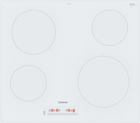 SIEMENS ET612FEA1E iQ100 60 cm Elektrikli Beyaz Cam Seramik Ocak - 1