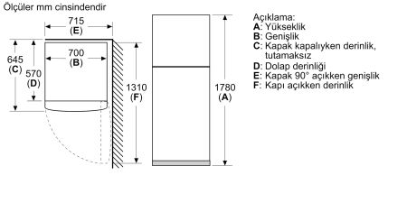 SIEMENS KD43NNWF0N iQ100 Üstten Dondurucu Buzdolabı - 5