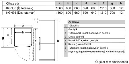 Siemens KG36NNLE0N iQ100 Alttan Dondurucu Inox Buzdolabı - 6