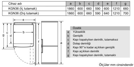 Siemens KG36NNLE0N iQ100 Alttan Dondurucu Inox Buzdolabı - 7