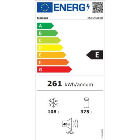 Siemens KG55NCIE0N 483 LT No-Frost Kombi Tipi Buzdolabı - 3