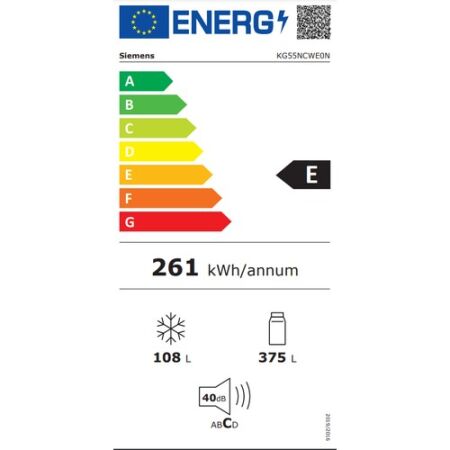 Siemens KG55NCWE0N 483 LT No-Frost Kombi Tipi Buzdolabı - 6