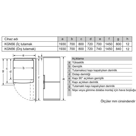 Siemens KG56NAIE0N Alttan Donduruculu Buzdolabı - 5