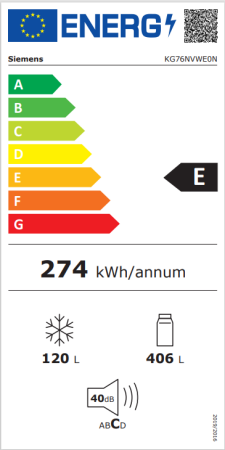 Siemens KG76NVWE0N 526 LT No-Frost Kombi Tipi Buzdolabı - 7