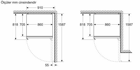 Siemens KG86PAXB0N iQ700 Alttan Donduruculu BlackSteel Buzdolabı - 3