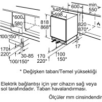 SIEMENS KU15RAFF0 iQ100 Tezgahaltı Soğutucu - 5