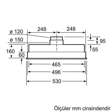 SIEMENS LB55565 iQ300 Gömme Aspiratör 53 cm Gümüş Metalik - 6