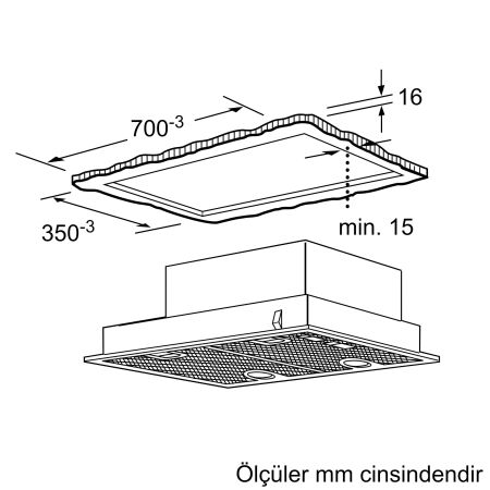 SIEMENS LB75565 iQ300 Gömme Aspiratör 75 cm Gümüş Metalik - 7