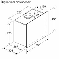 SIEMENS LC65FCJ70T iQ300 Duvar Tipi 60 cm Davlumbaz - 6